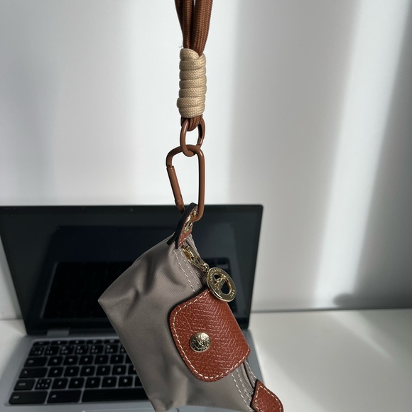 Micro/Mini Longchamp Style Pouch/ Keychain - Picture 3 of 3